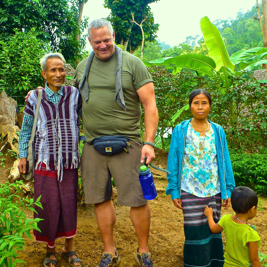 With Karen Tribe Elder - Burma
