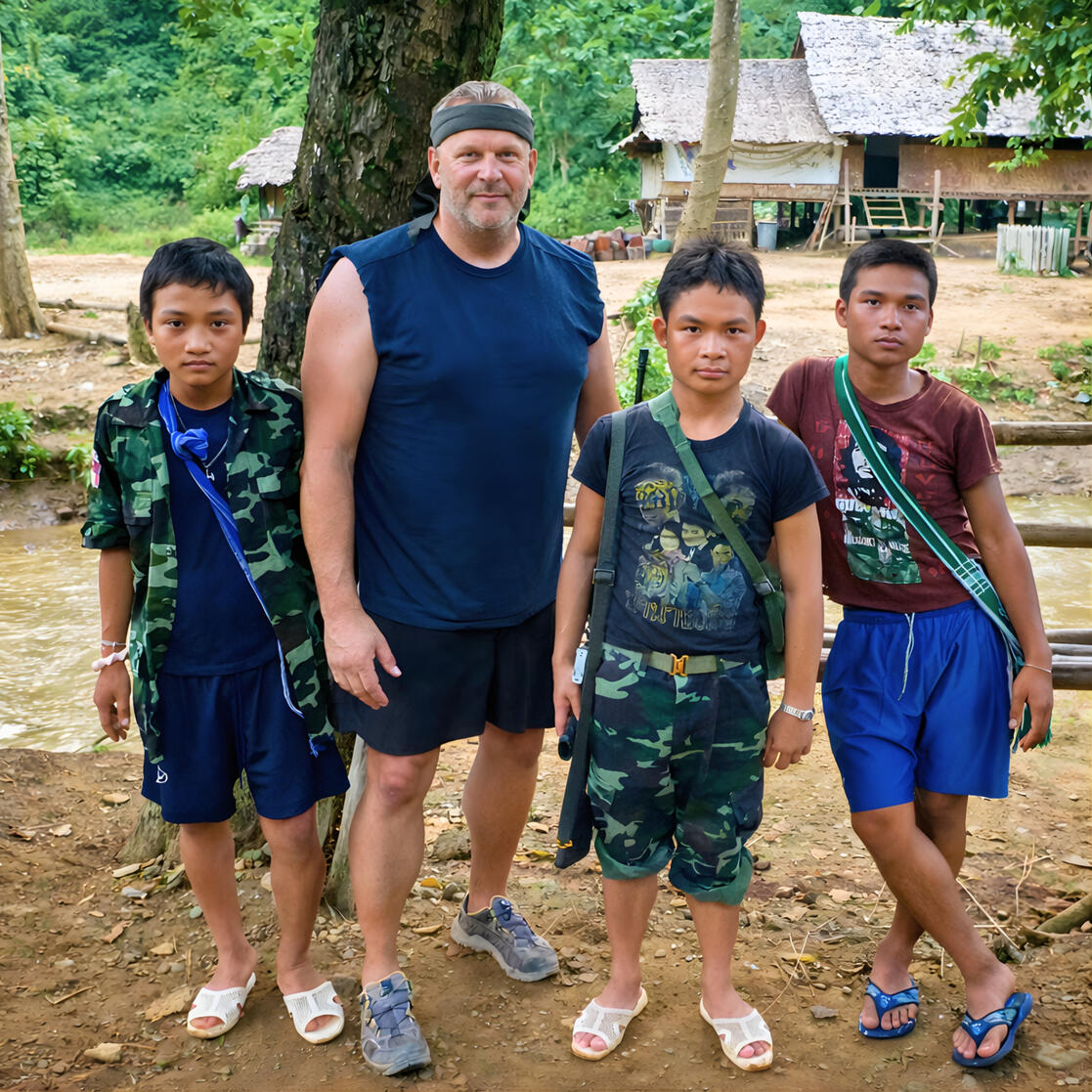 With Karen Army - Burma